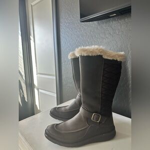 Merrell Black and Cream Winter Boots